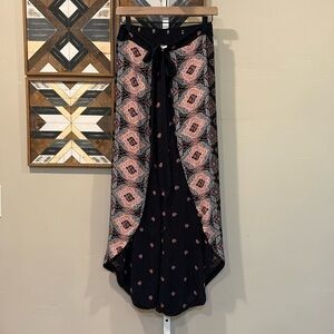 Japna Open Side Flowy Bohemian Palazzo Pants XS